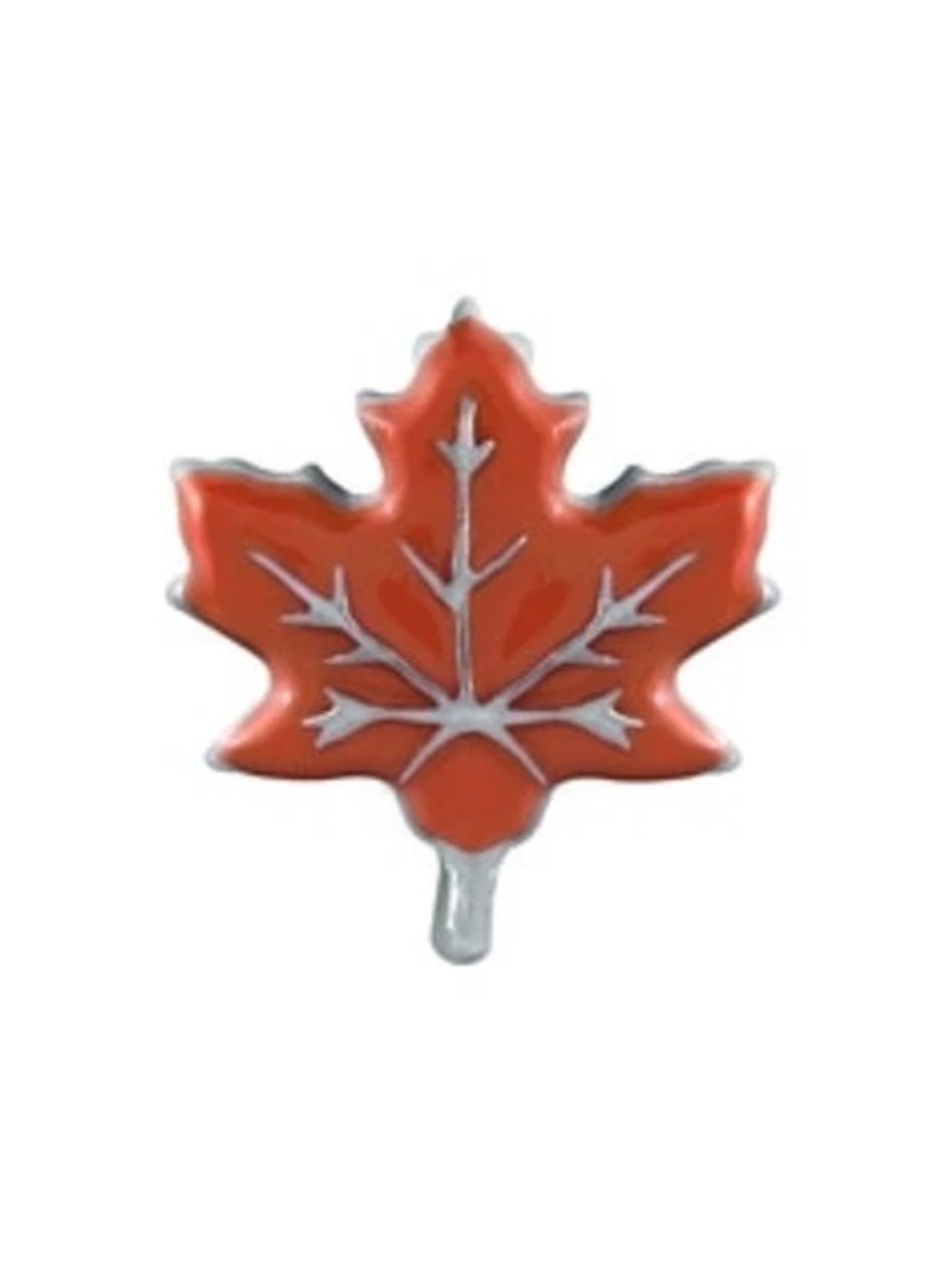 Origami Owl orange leaf charm